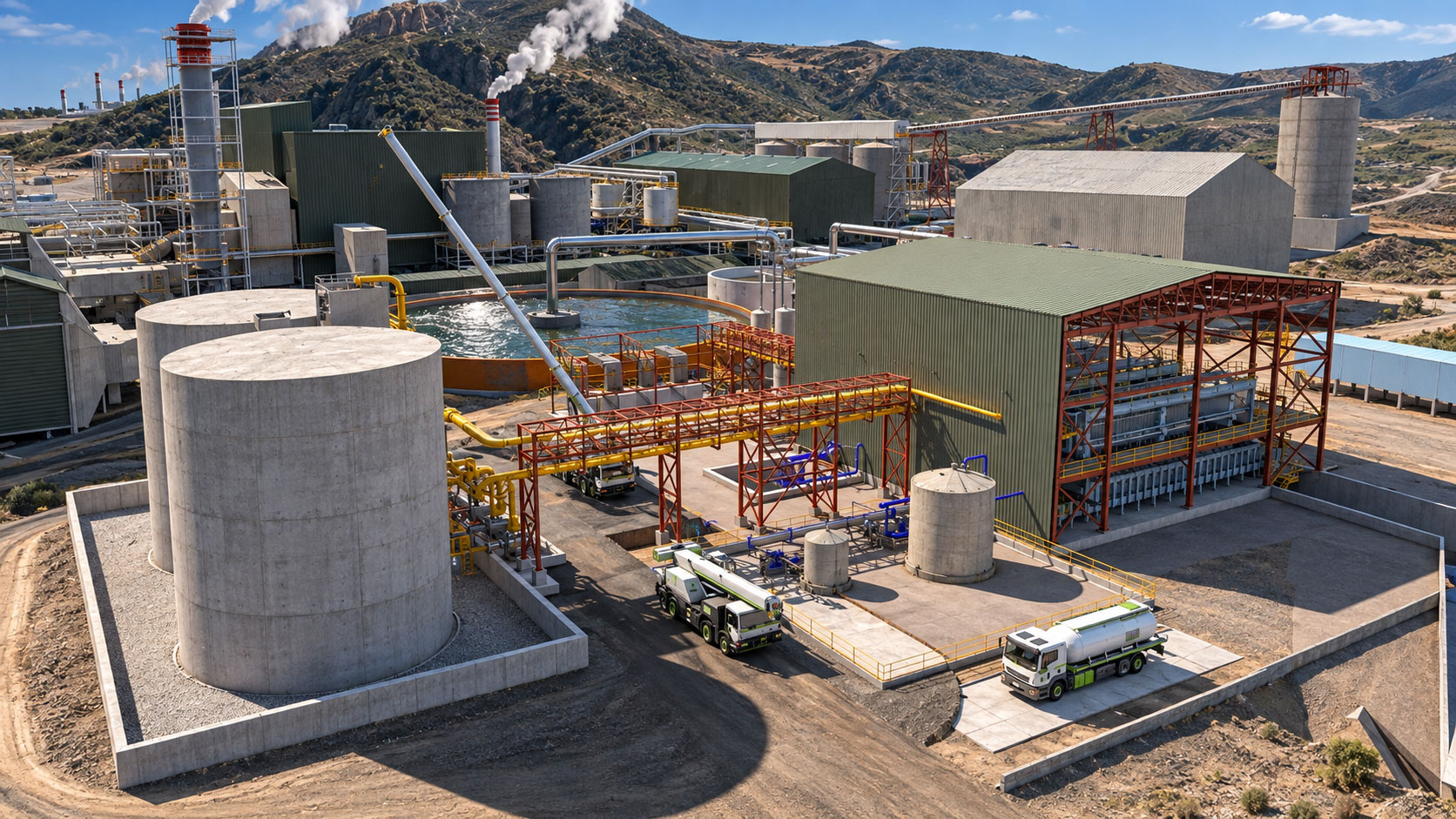 Visualización 3D de proyecto de energía y minería