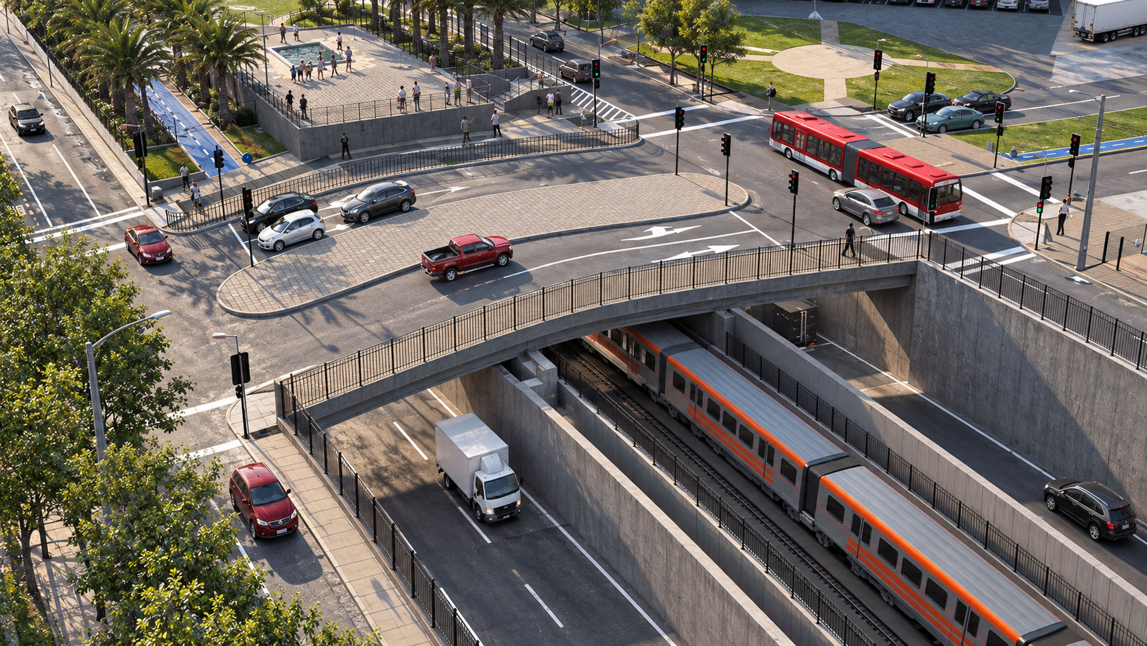 Visualización 3D de proyecto de infraestructura