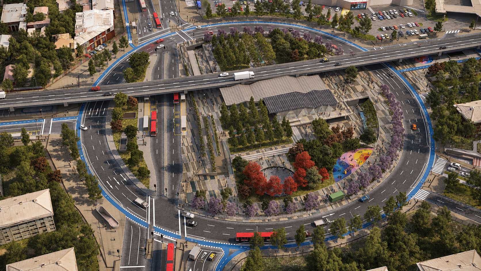 Visualización 3D de proyecto de infraestructura