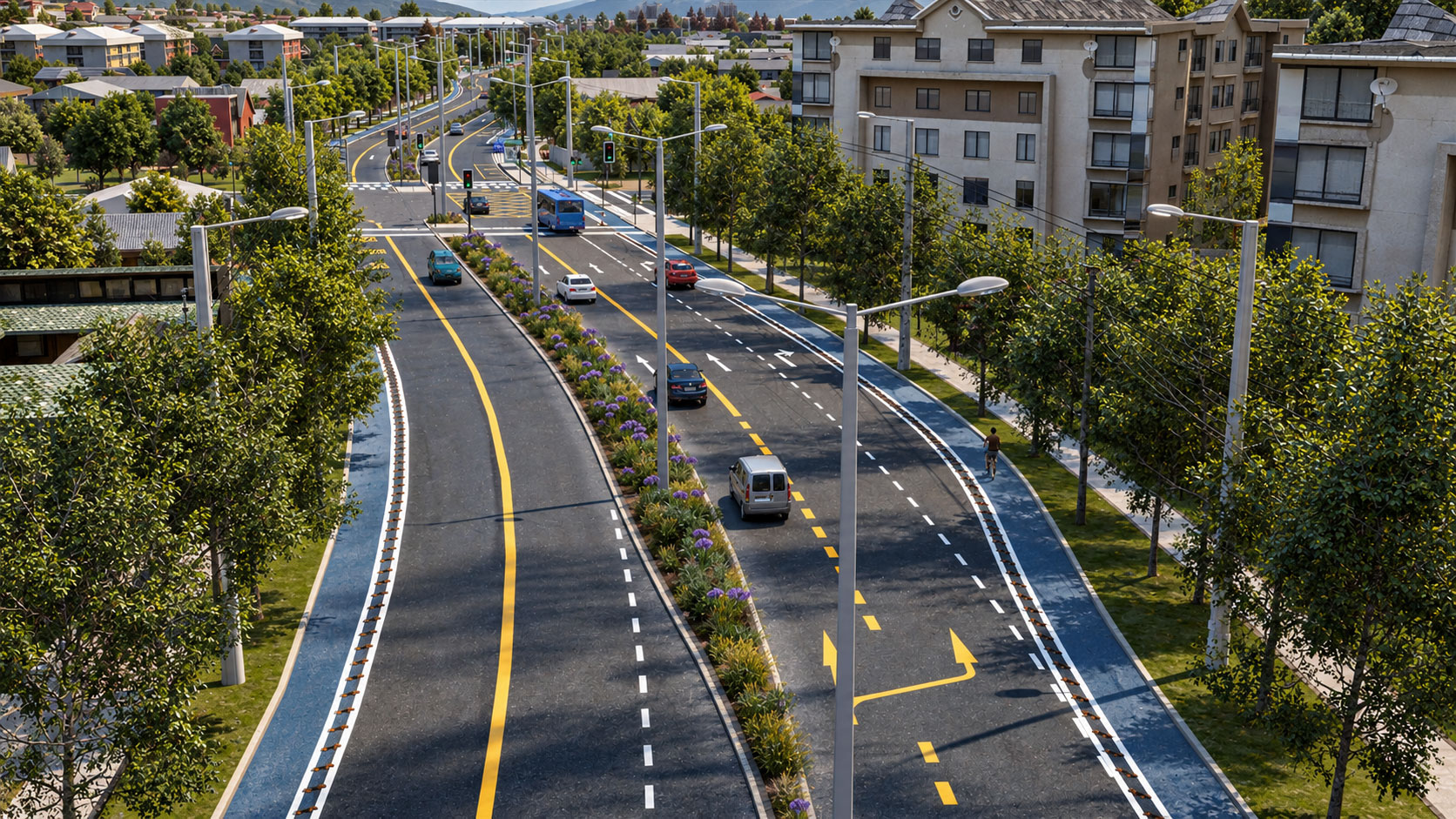 Visualización 3D de proyecto de infraestructura