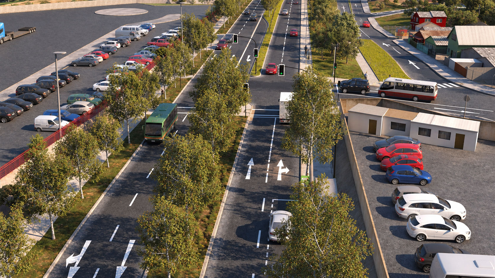 Visualización 3D de proyecto de infraestructura