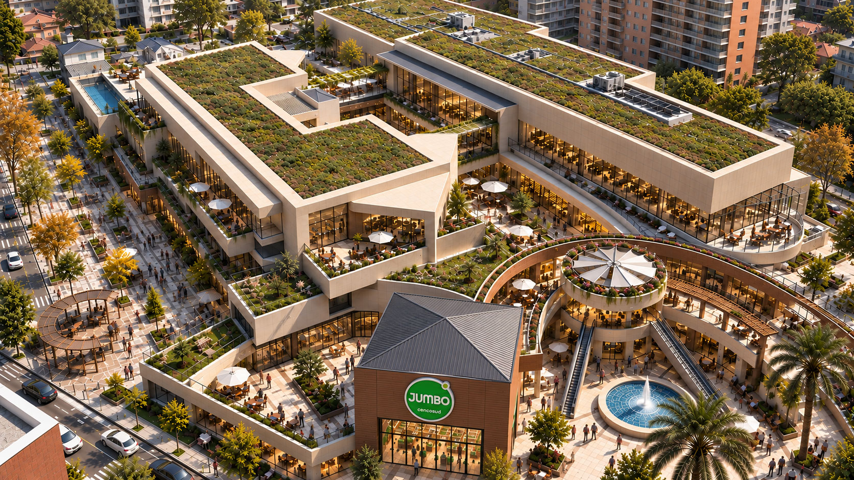 Visualización 3D de proyecto retail