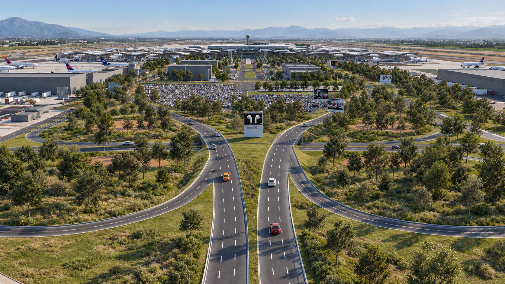 Visualización 3D de proyecto de transporte